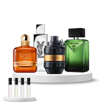 Discovery Box (Armani Stronger with You Amber, Prada Paradigme, Yves Saint Laurent MYSLF Absolu, Viktor & Rolf Spicebomb Extreme)