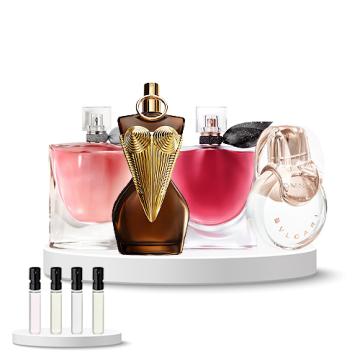 Discovery Box (Lancôme La Vie est Belle L'Elixir, Jean Paul Gaultier Gaultier Divine Elixir, Bvlgari Omnia Crystalline, Lancôme La Vie est Belle)