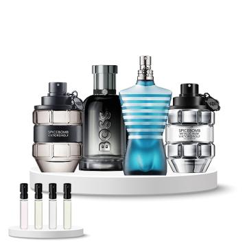 Discovery Box (Viktor & Rolf Spicebomb, Hugo Boss Boss Bottled Beyond, Viktor & Rolf Spicebomb Metallic Musk, Jean Paul Gaultier Le Male)