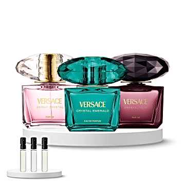 Discovery Box (Versace Bright Crystal Parfum, Versace Crystal Emerald, Versace Crystal Noir Parfum) 