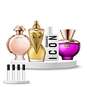 Discovery Box (Rabanne Olympéa, Jean Paul Gaultier Gaultier Divine, DSQUARED2 Icon, Versace Dylan Purple)