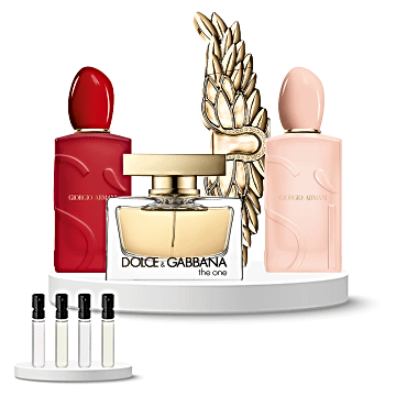 Discovery Set Women (Giorgio Armani Sì Passione Red Bloom, Dolce & Gabbana the One, Zadig & Voltaire Zadig L'Intense, Giorgio Armani Sì Nude Bloom)