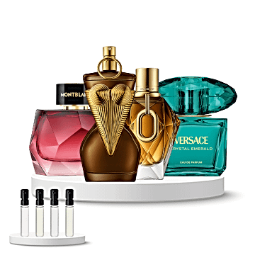 Discovery Set Women (Rabanne Million Gold for Her, Montblanc Signature Elixir, Jean Paul Gaultier Gaultier Divine Elixir, Versace Crystal Emerald)