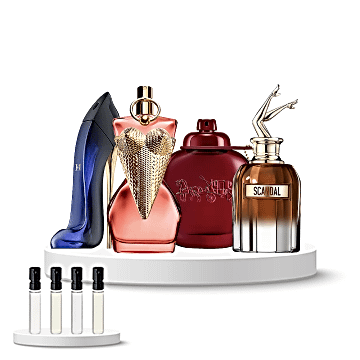 Discovery Set Women (Coach Cherry Parfum, Jean Paul Gaultier Gaultier Divine Couture, Carolina Herrara Good Girl, Jean Paul Gaultier Scandal Elixir)