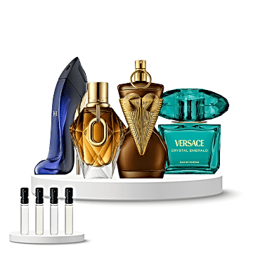 Discovery Set Women (Carolina Herrera Good Girl, Rabanne Million Gold for Her, Jean Paul Gaultier Gaultier Divine Couture, Versace Crystal Emerald)