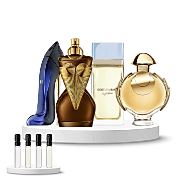 Discovery Set Women (Dolce & Gabbana Light Blue Capri in Love, Rabanne Olympéa Elixir, Jean Paul Gaultier Gaultier Divine Elixir, Carolina Herrera Good Girl)