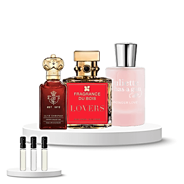 Discovery Set Women (Clive Christian Crab Apple Blossom, Juliette has a Gun Powder Love, Fragrance du Bois Lovers)