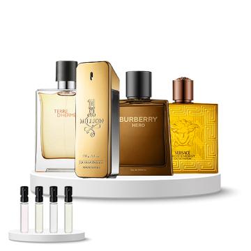 Discovery Set Men (Hermès Terre d'Hermès, Rabanne 1 Million, Burberry Hero, Versace Eros pour homme Energy) 