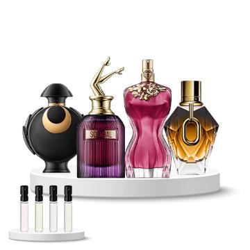 Discovery Set Women (Rabanne Olympéa Intense, Jean Paul Gaultier Scandal Intense, Jean Paul Gaultier La Belle, Rabanne Million Gold for Her)