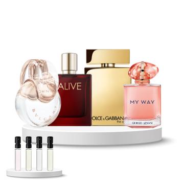 Discovery Box (Bvlgari Omnia Cyrstalline, Boss Alive Absolu, Dolce & Gabbana The one Gold, Armani My Way Ylang)