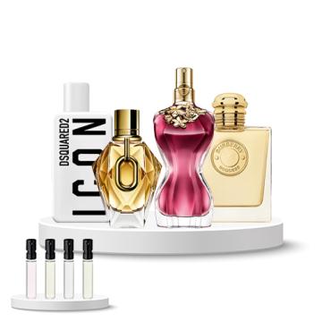 Discovery Box WOMEN (Dsquared2 Icon, Gaultier La Belle, Rabanne Million Gold Her, Burberry Goddess)