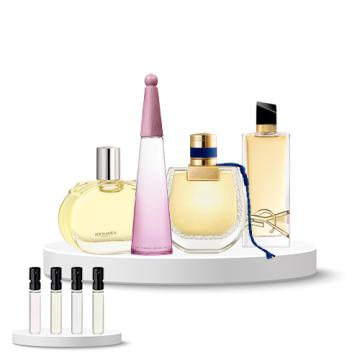 Discovery Box (Chloe Nomdae Nuit D'Egypte, Hermes Barenia, Ysl Libre, Issey Miyake L'Eau d'Issey Solar Violet)