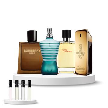 Discovery Box (Rabanne 1 Million, Burberry Hero edP, Terre d'Hermes, Jean Paul Gaultier Le Male)