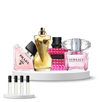 Discovery Box WOMEN (Jean Paul Gaultier Divine, Valentino Donna Born in Roma Extradose, Prada Paradoxe Virtual Flower, Versace Bright Crystal)