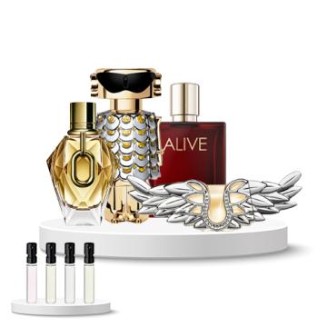 Discovery Box WOMEN (Rabanne Million Gold for Her, Rabanne Fame, Boss Alive Absolu Intense, Zadig & Voltaire Zadig)