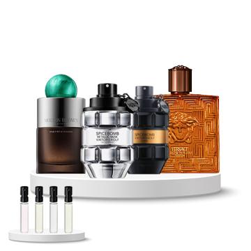 Discovery Box MEN (Versace Eros pour Homme Najim, Molton Brown Wild Mint & Lavandin, Viktor & Rolf Spicebomb Extreme, Viktor & Rolf Spicebomb Metallic Musk)
