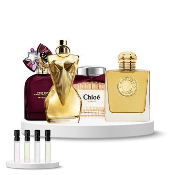 Discovery Box (Marc Jacobs Perfect Absolute, Jean Paul Gaultier Divine, Chloé Le Parfum, Burberry Goddess Parfum)