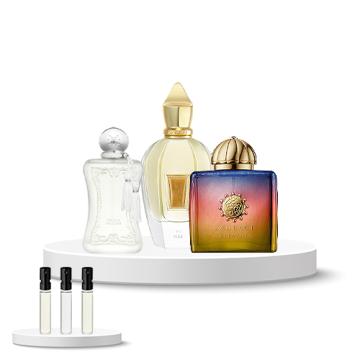Discovery Box (Parfums de Marly Valaya Exclusif, Xerjoff Elle, Amouage Imitation Woman) 
