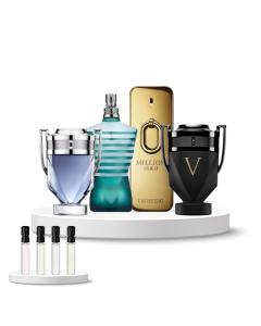 Discovery Box MEN (Jean Paul Gaultier Le Male, Rabanne Invictus, Rabanne Invictus Victory Absolu, Rabanne Million Gold)