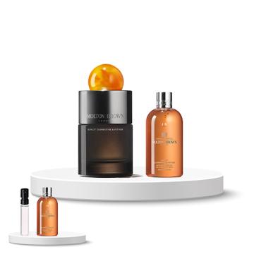 Discovery Box (Molton Brown Sunlit Clementine & Vetiver Eau de Parfum 1.5 ml + Bath & Shower 30 ml)