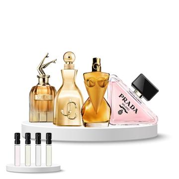 Discovery Box (Jimmy Choo I Want Choo Le Parfum + Jean Paul Gaultier Scandal Absolu + Prada Paradoxe Virtual Flower + Jean Paul Gaultier Divine Le Parfum)