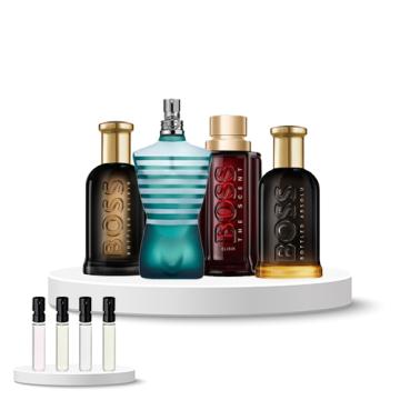 Discovery Box (Boss The Scent Elixir, Boss Bottled Absolu, Boss Bottled Elixir, Gaultier Le Male)