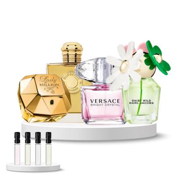 Discovery Box (Versace Bright Crystal, Burberry Goddess, Rabanne Lady Million, Marc Jacobs Daisy Wild)