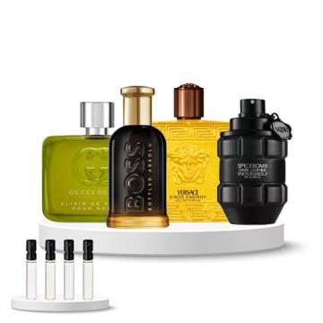 Discovery Box (Gucci Guilty Parfum, Boss Bottled Absolu, Versace Eros Energy, V&R Spicebomb Leather)