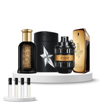 Discovery Box (Rabanne 1 Million, Boss Bottled Elixir, V&R Spicebomb Extreme, Mugler A*men Fantasm)