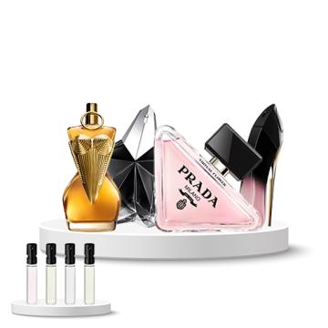 Discovery Box (Mugler Angel Fantasm + Carolina Herrera Good Girl Blush Elixir + Prada Paradoxe Virtual Flower + Jean Paul Gaultier Divine Le Parfum)