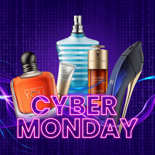 Promotiebeeld met een collectie van nieuwe luxe parfums en cosmetica.