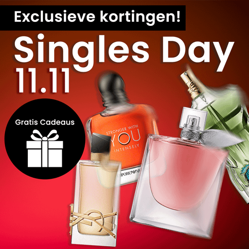 Promotiebeeld met een collectie van nieuwe luxe parfums en cosmetica.