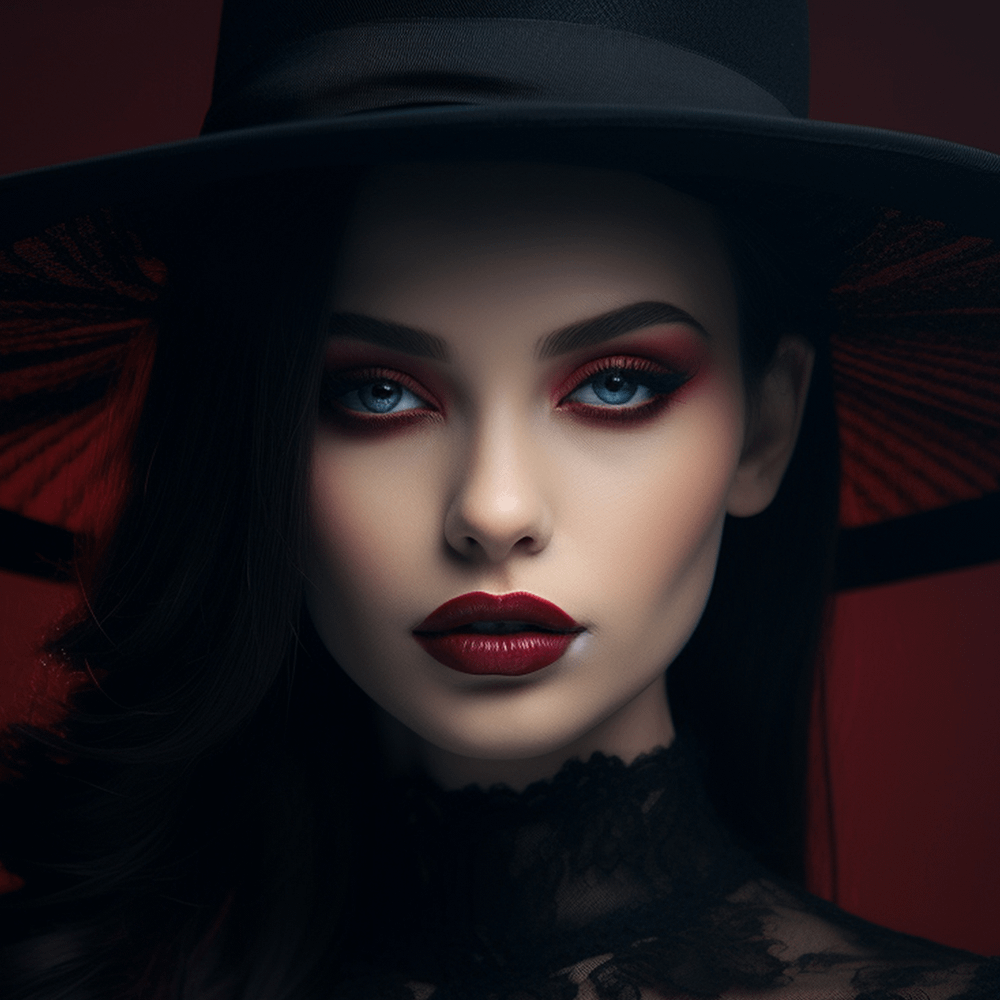 Halloween Beauty Look: Dark Elegance